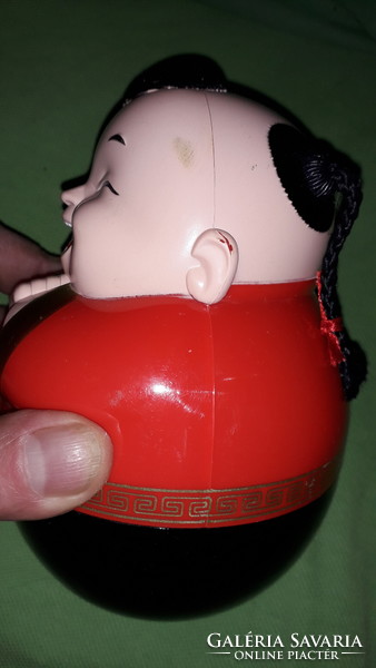 Vintage, beautiful condition potty haired Chinese bush figure hard plastic 