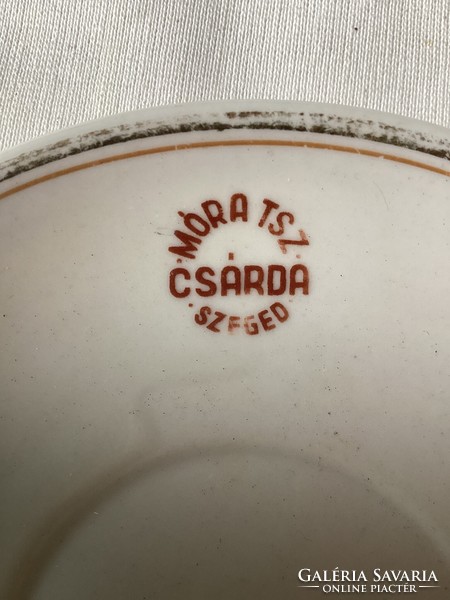 Móra tsz csárda Szeged Zsolnay porcelain small plate.