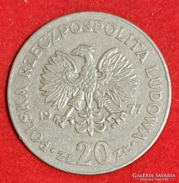 1977.  Lengyelország 20 Zloty, (987)