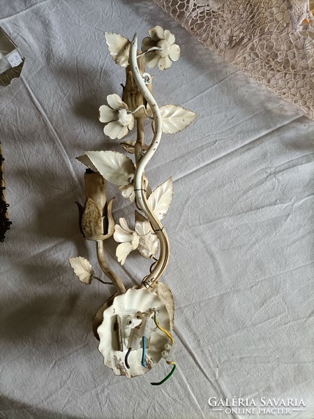 Vintage floral wall arm, 2 burners