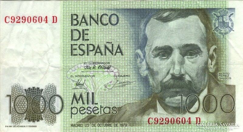 1000 peseta pesetas 1979 Spanyolország 2.