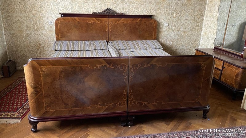 Inlaid bedroom set from the 1950s-60s.
