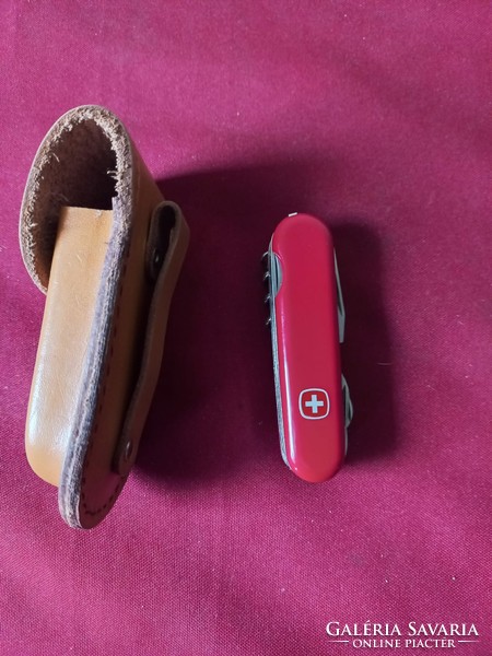 Original military Swiss army knife with holster