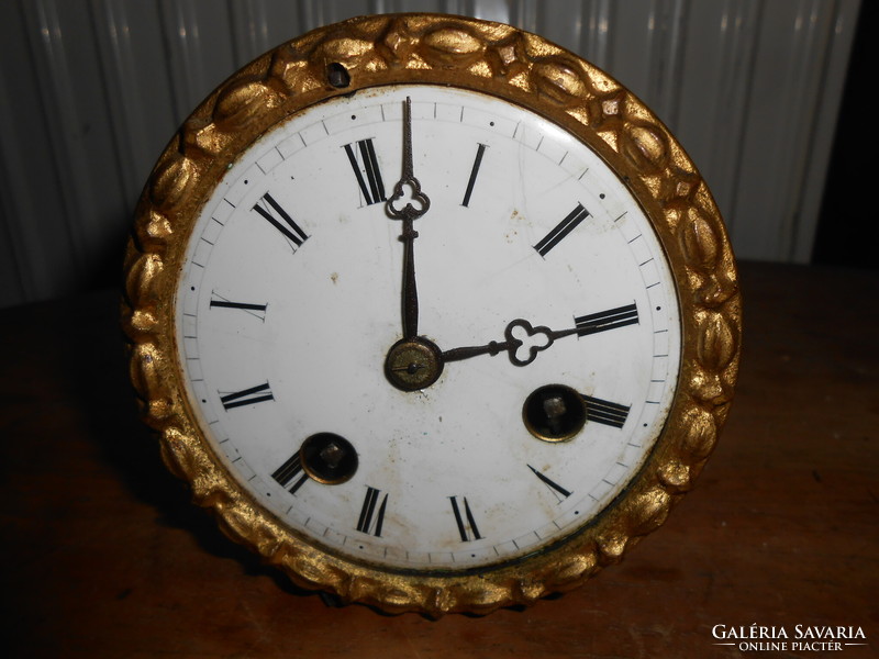 French table / fireplace clock structure