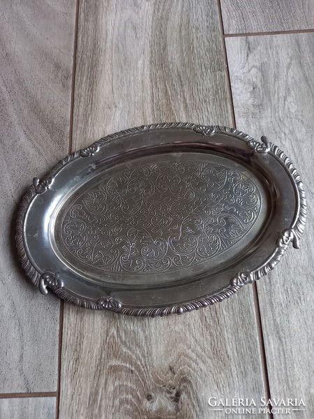 Beautiful old steel tray (24.2x16.5 cm)