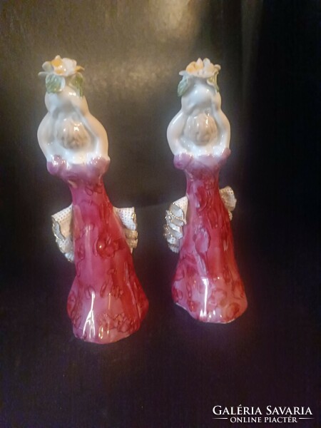 Porcelain lady pair