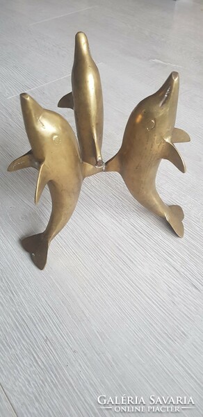 Copper, ornament depicting a dolphin