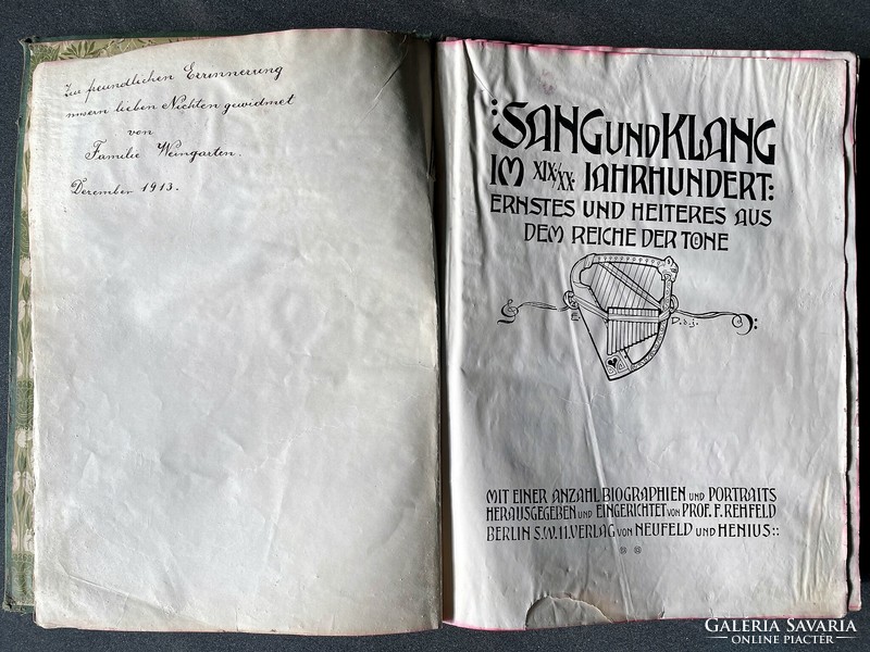 Sang und Klang im XIX. u. XX. jahrhundert II. - régi német kotta