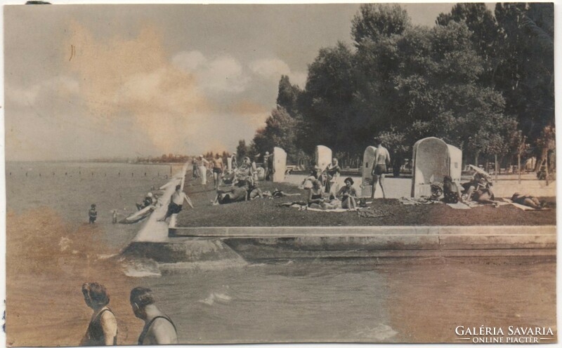 Ba - 539 Siófok, who has a beautiful memory on the balat - beach 1931 (monostory photo)