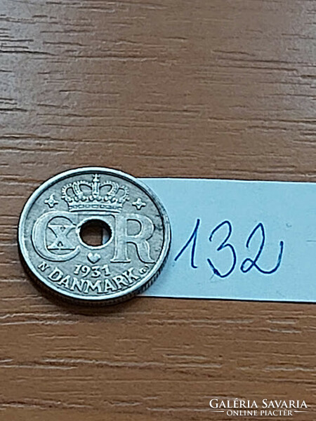 Denmark 10 öre 1931 copper-nickel, x. King Christian (Christian) 132.
