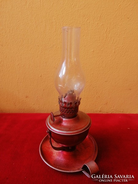 Asztali / fali, kisméretű petróleum lámpa - 18 cm.-
