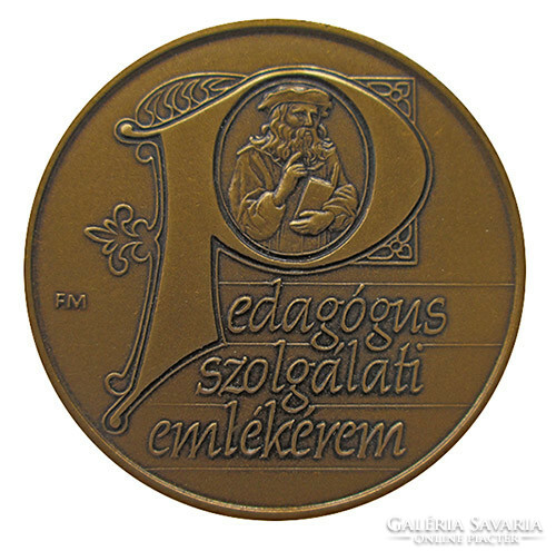 Mihály Fritz: teacher's service commemorative medal