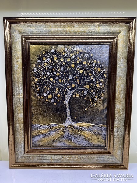 Ceramic wall picture, tree of life 33x28