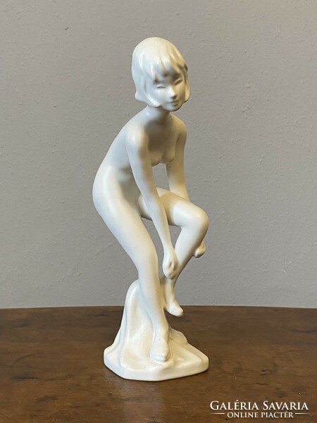 Goebel porcelain retro nude girl German female nude statue 29 cm