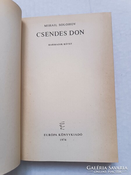 Mihail Solohov: Csendes Don I-IV. kötet