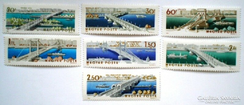 S2104-10 / 1964 Budapest Bridges stamp series postmark