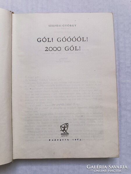 György Szepesi: goal! Gooooool! 2000 Goals!