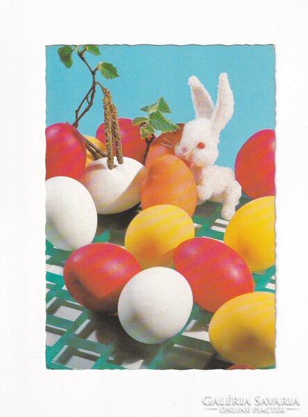 H:137 Húsvéti Üdvözlő képeslap "Bábos" Képzőművészeti