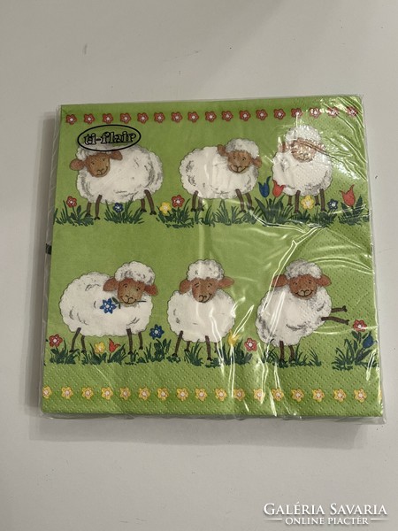 Különleges húsvéti dekor szalvéta csomag - vidám bárány, barika