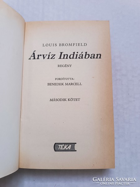 Louis Bromfield: Árvíz Indiában I-II. kötet