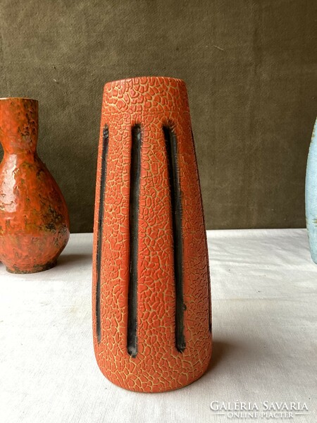 Hungarian retro ceramic vase 22 cm.