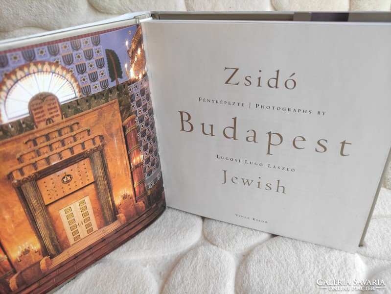 Zsidó Budapest gyönyörű fotókkal illusztrált helytörténeti és vallási könyv magyar és angol nyelvű