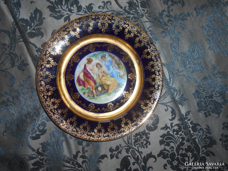 Antique scenic carlsbad porcelain bowl 24 cm