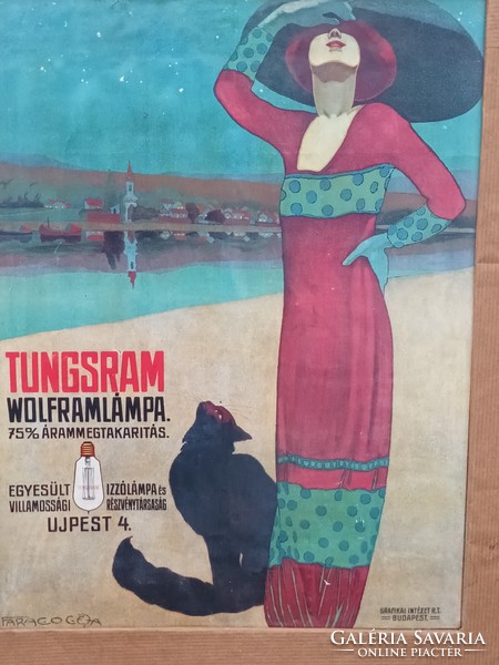 Antique tungsram poster