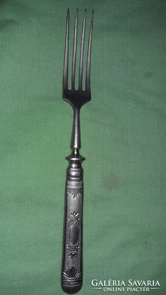 Antique 19th century baroque alpaca dining fork set 4 pieces in one 20 cm / piece according to the pictures