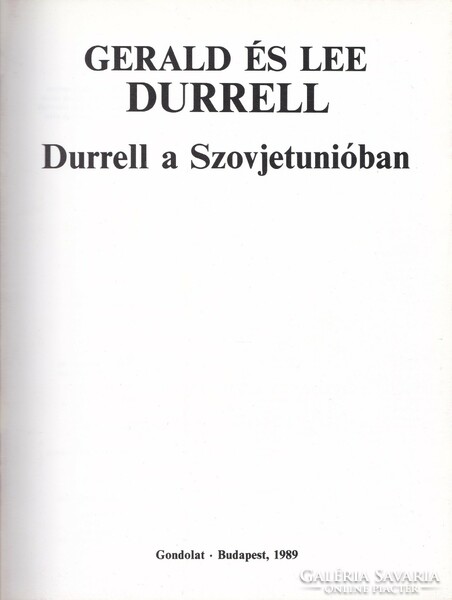 Gerald és Lee Durrell - Durrell a Szovjetúnióban (1989)