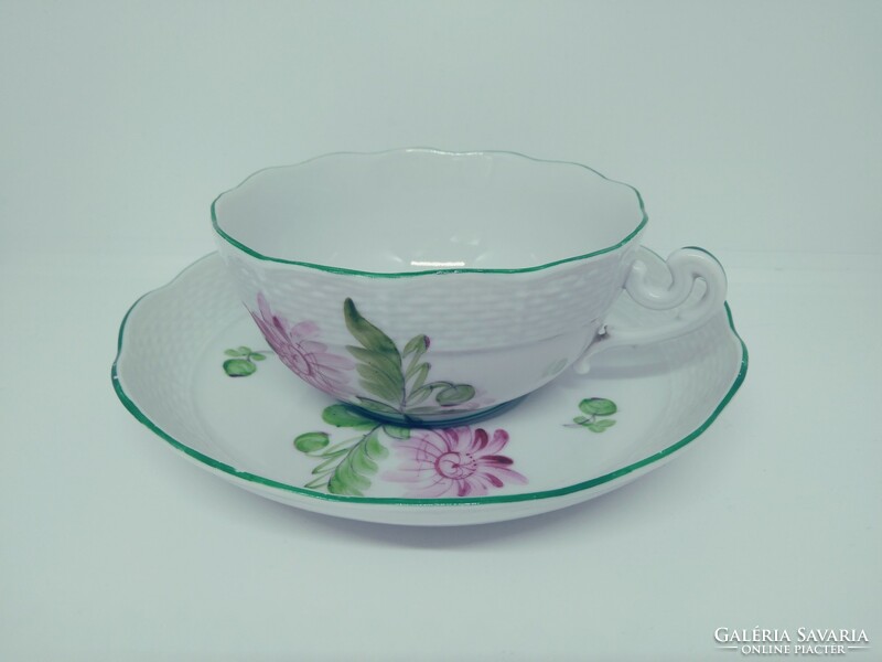 Herendi porcelán, őszirózsa mintás teás csészék - 6 db. Tertia.
