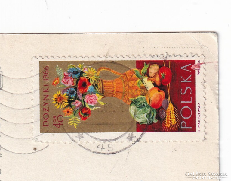 H:151 Húsvéti Üdvözlő képeslap "Szép bélyeg" 1966
