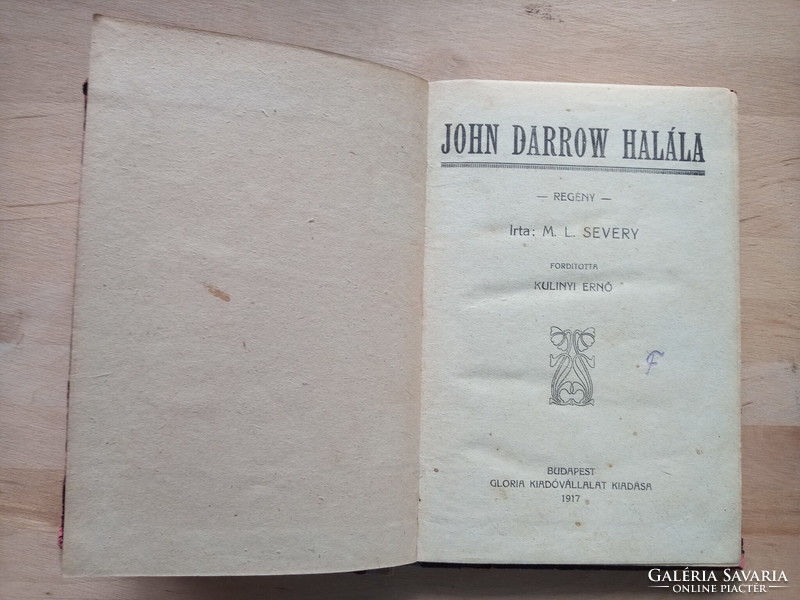 M. L. Severy: The Death of John Darrow - Crime 107th Edition