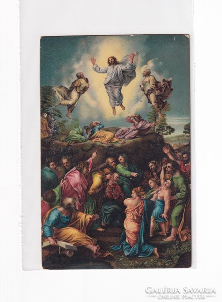 HV:148 Vallásos Húsvéti Üdvözlő képeslap "Postatiszta" STENGEL, hiba fotózva!