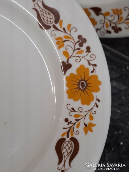 Retro Alföldi porcelán Panni dekoros 17.5 cm sütis kis lapos tányér