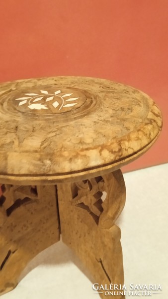 Carved tiny folding table
