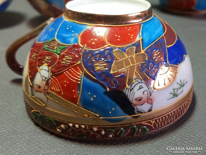 Satsuma lithophane dragon porcelain tea set negotiable