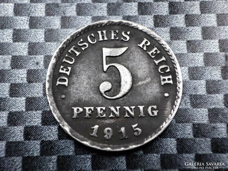 Németország 5 pfennig, 1915