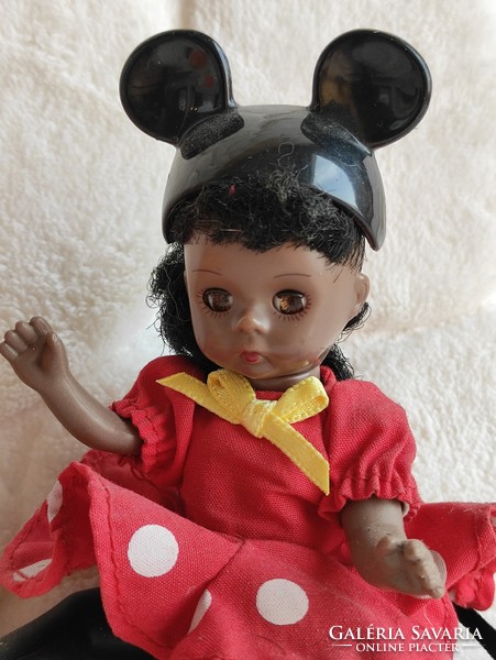 Halloween tök és Minnie egér jelmezes apró játék babák