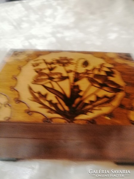 Antique wooden box is beautiful