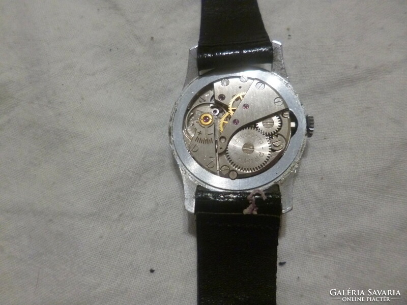 Old Czechoslovak premium wind-up date men's wristwatch