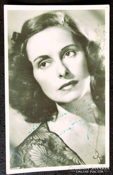 Murati lili actress actor autograph signed - dedicated photo photo collector postcard 1942