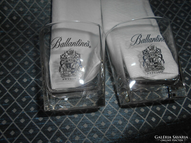 2 db Ballantines üveg pohár- az ár a 2 db-ra vonatkozik