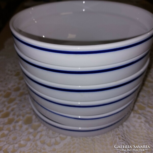 Alföldi goulash, blue-bordered porcelain jelly, soup, plate
