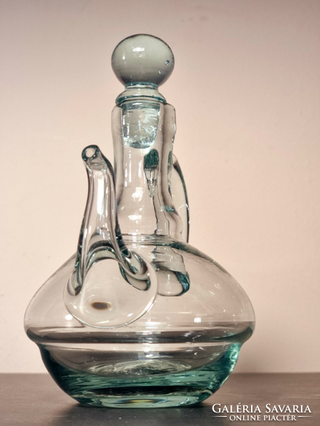 *Gunther lambert collection blown glass jug.