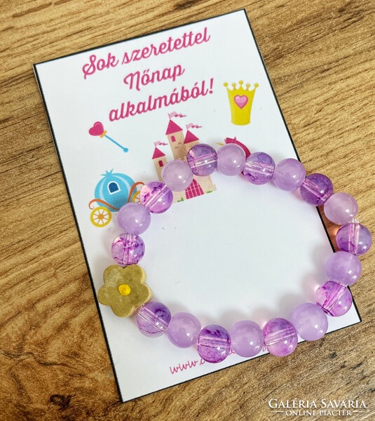 Women's Day gift bracelet for little girls - for kindergarten, school or nursery school
