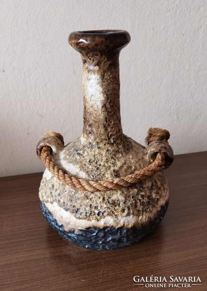 German lava vase, marked, 23 cm