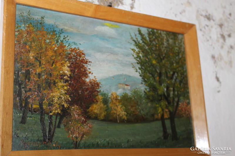 Antique signed painting 222