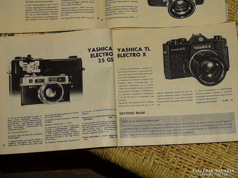 Ofotért price lists 1972,1974 (camera, photo, photography)
