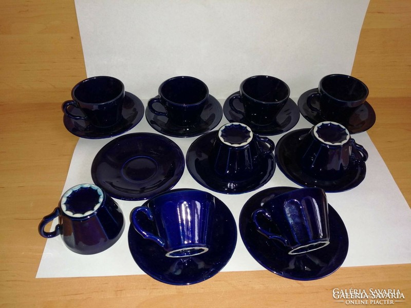 Dark blue ceramic coffee cup set for 9 people (z-2)